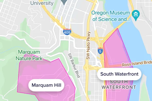 Lyft Connector Coverage Area